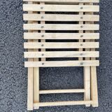 Vintage wooden folding stool