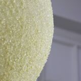 Vintage 1960s Granulate Ball Pendant Lamp: Mid-Century Modern Sphere Light