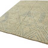 Handmade Tribal Decorative 254 cm x 288 cm Beige Wool Carpet