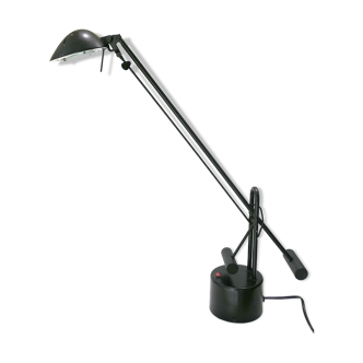 Articulated desk lamp with balance wheel 1980's by Stilplast Italy