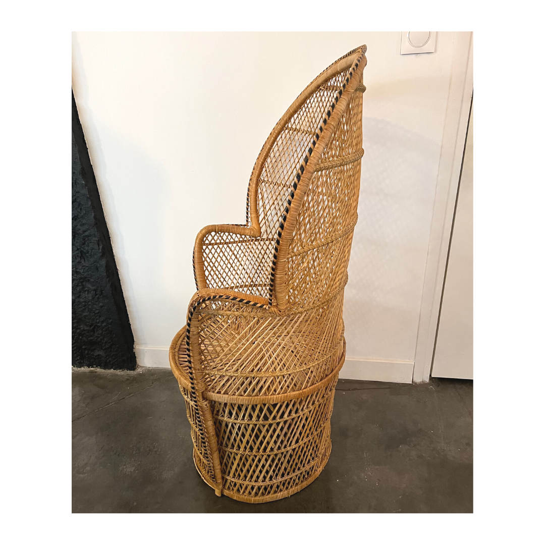 Emmanuelle rattan armchair