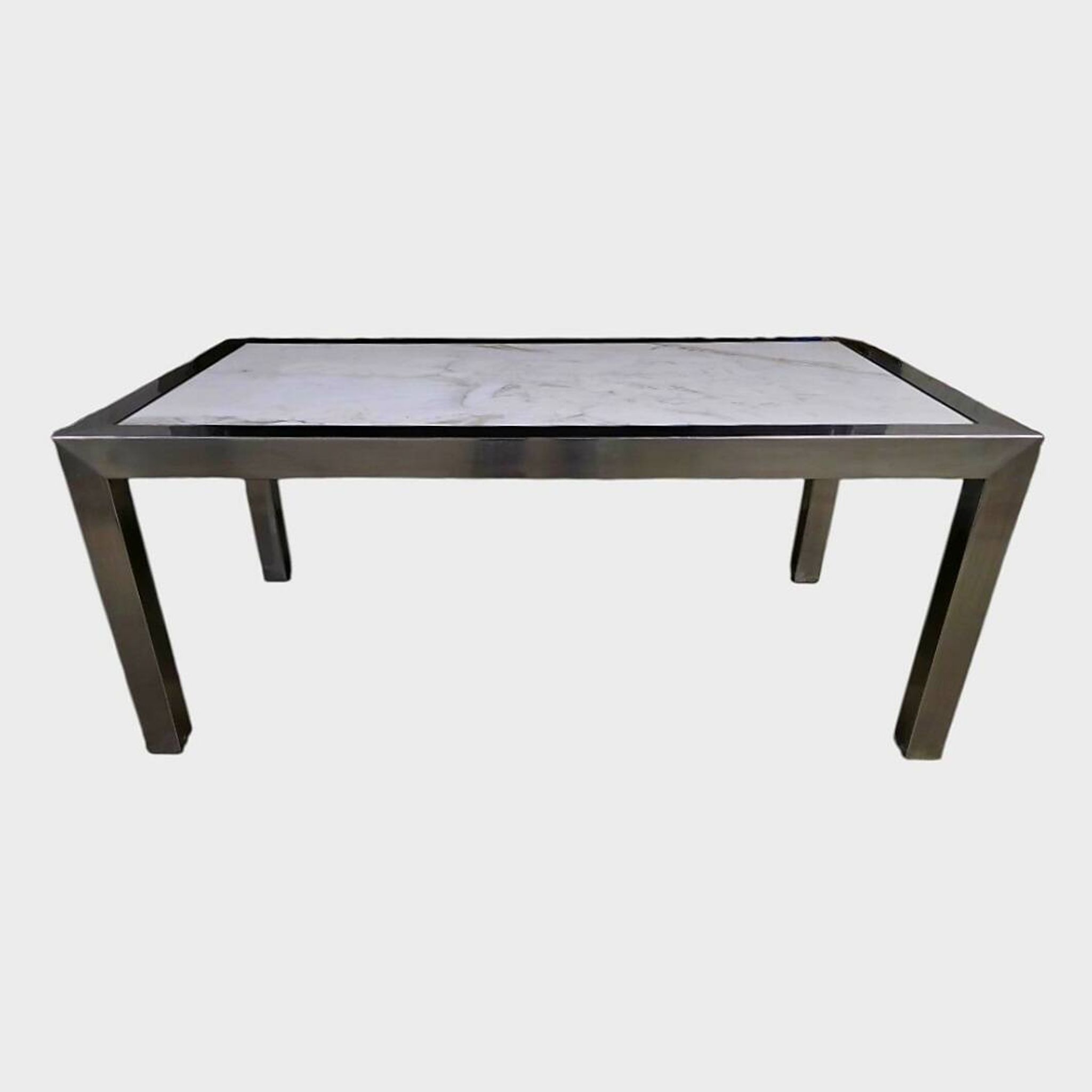 Table basse en marbre blanc – Circa 1970