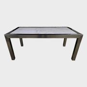 Table basse en marbre blanc – Circa 1970