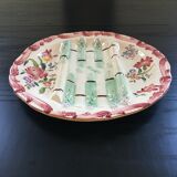 Assiette barbotine Terre de fer