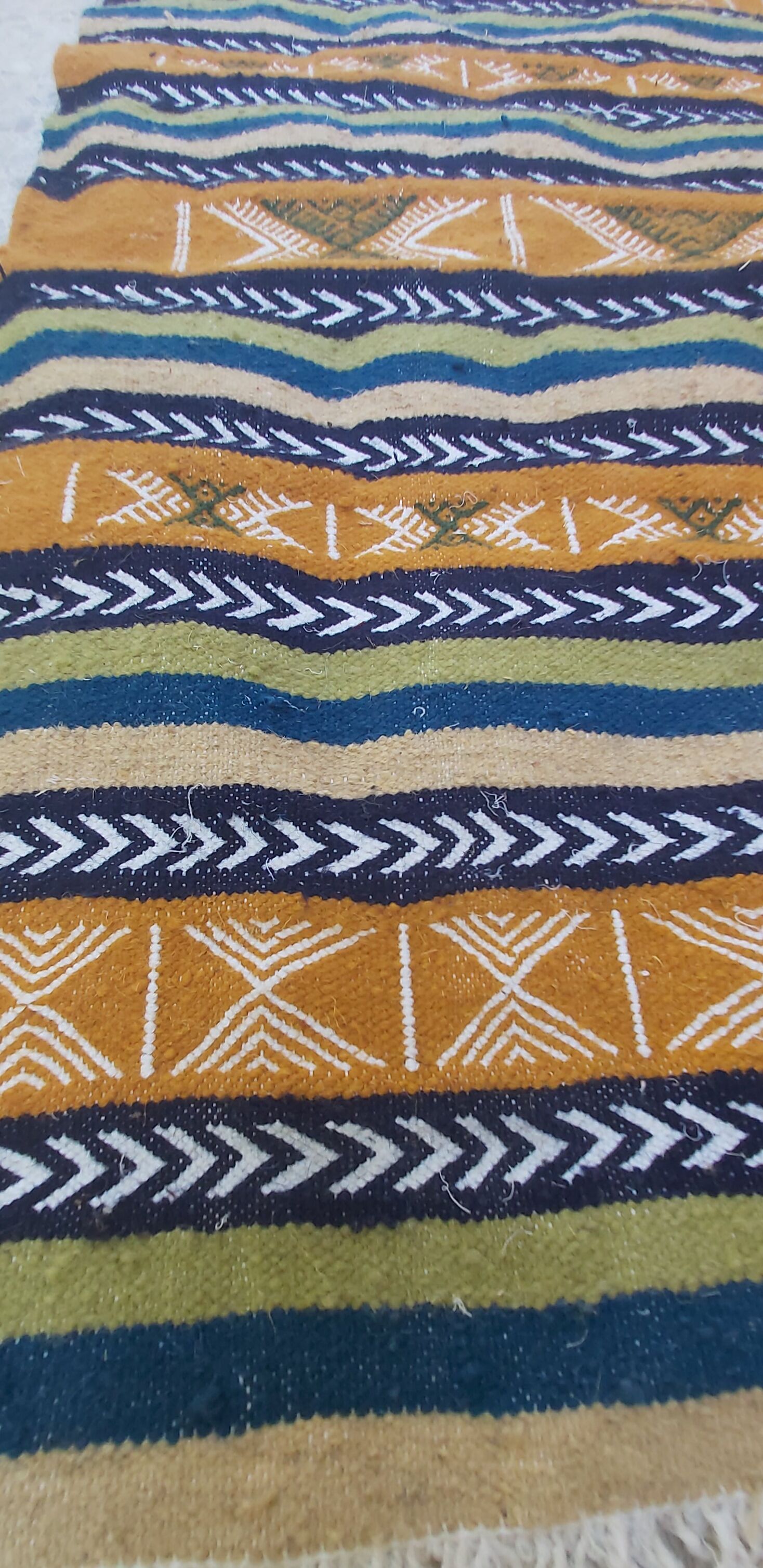 Traditional Berber Kilim handmade in pure wool 55x105cm