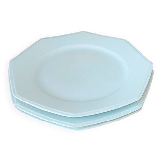 3 grandes assiettes limoges france