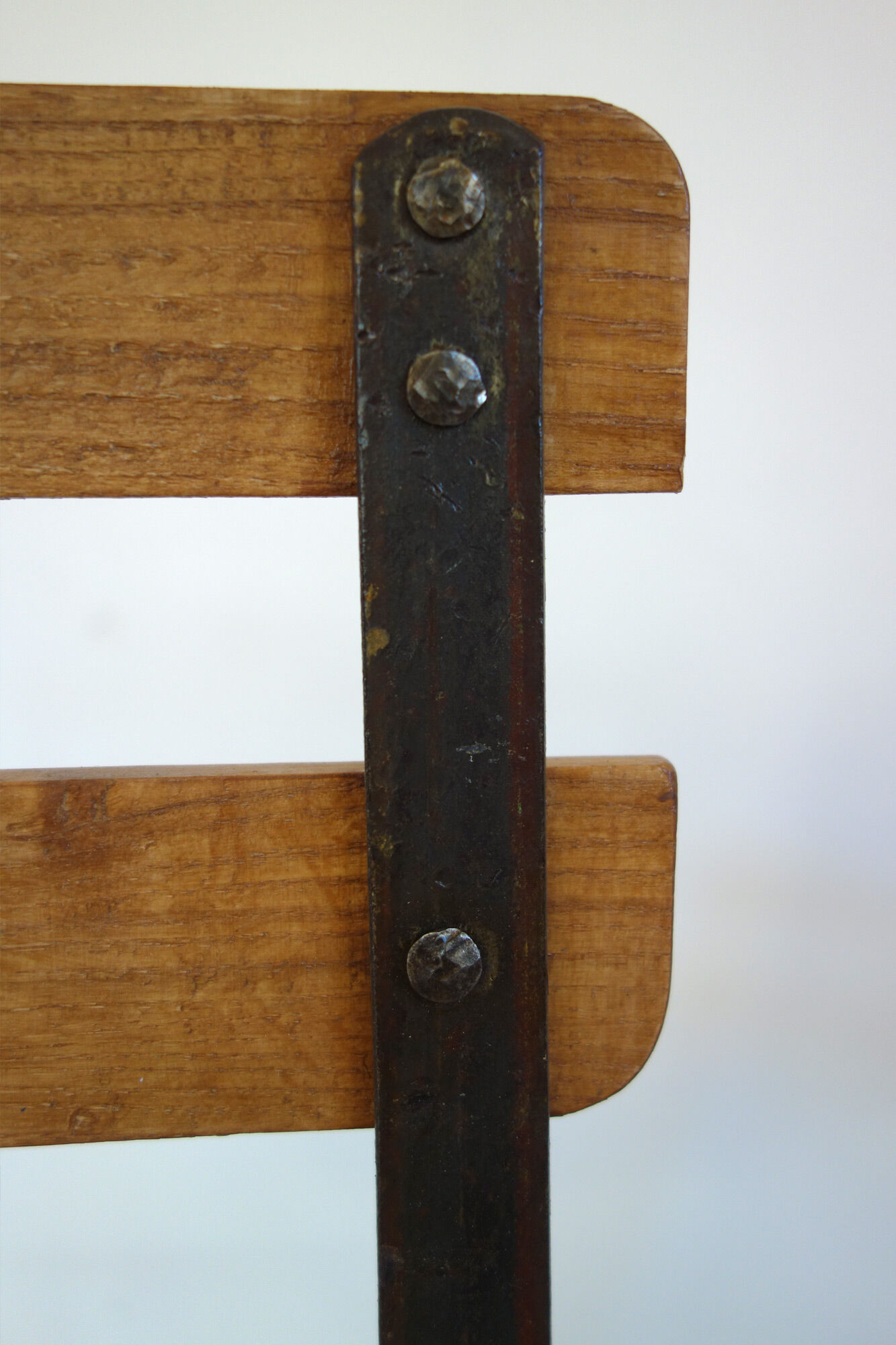 Vintage folding chairs and stool set