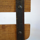 Vintage folding chairs and stool set