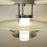 Vintage Glass Chrome Light