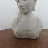Bust "woman" in plaster