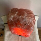 Genuine Himalayan salt stone lamp from the 1970s