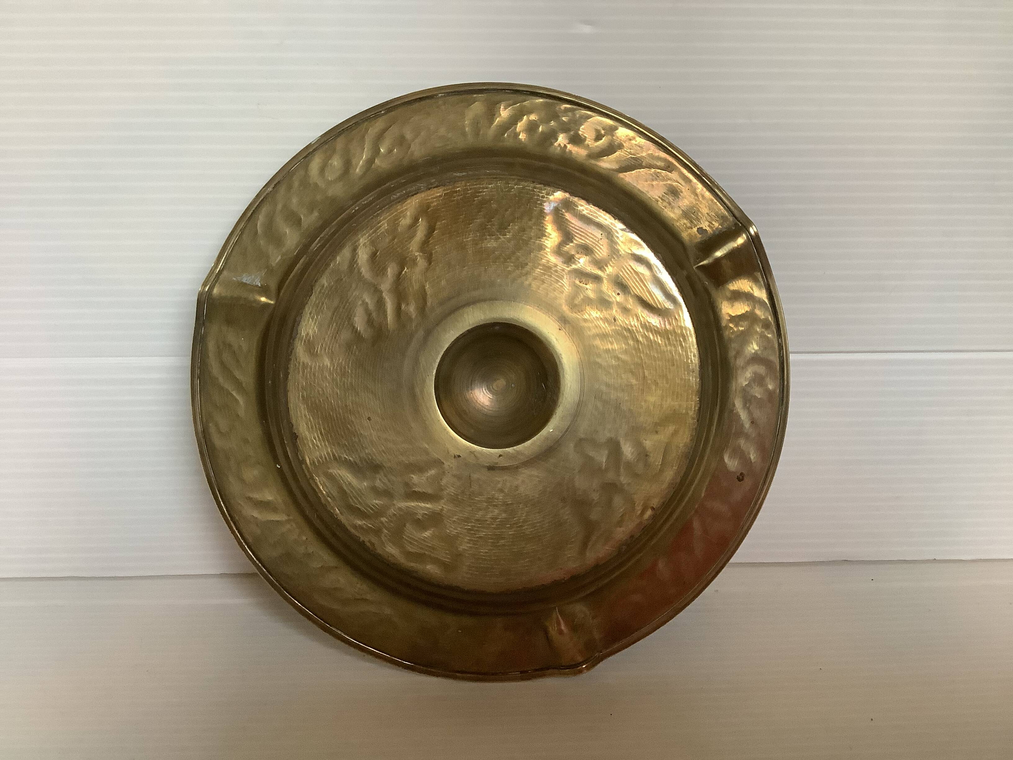 Baroque brass ashtray tray