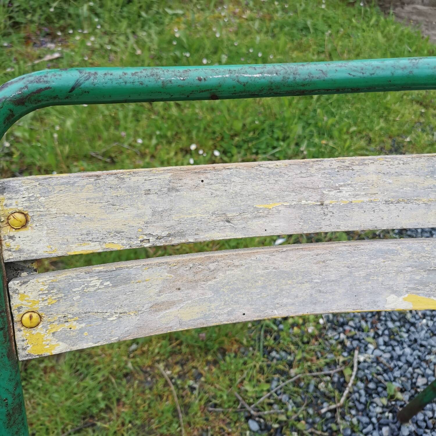 Set of 4 metal bistro chairs tolix style