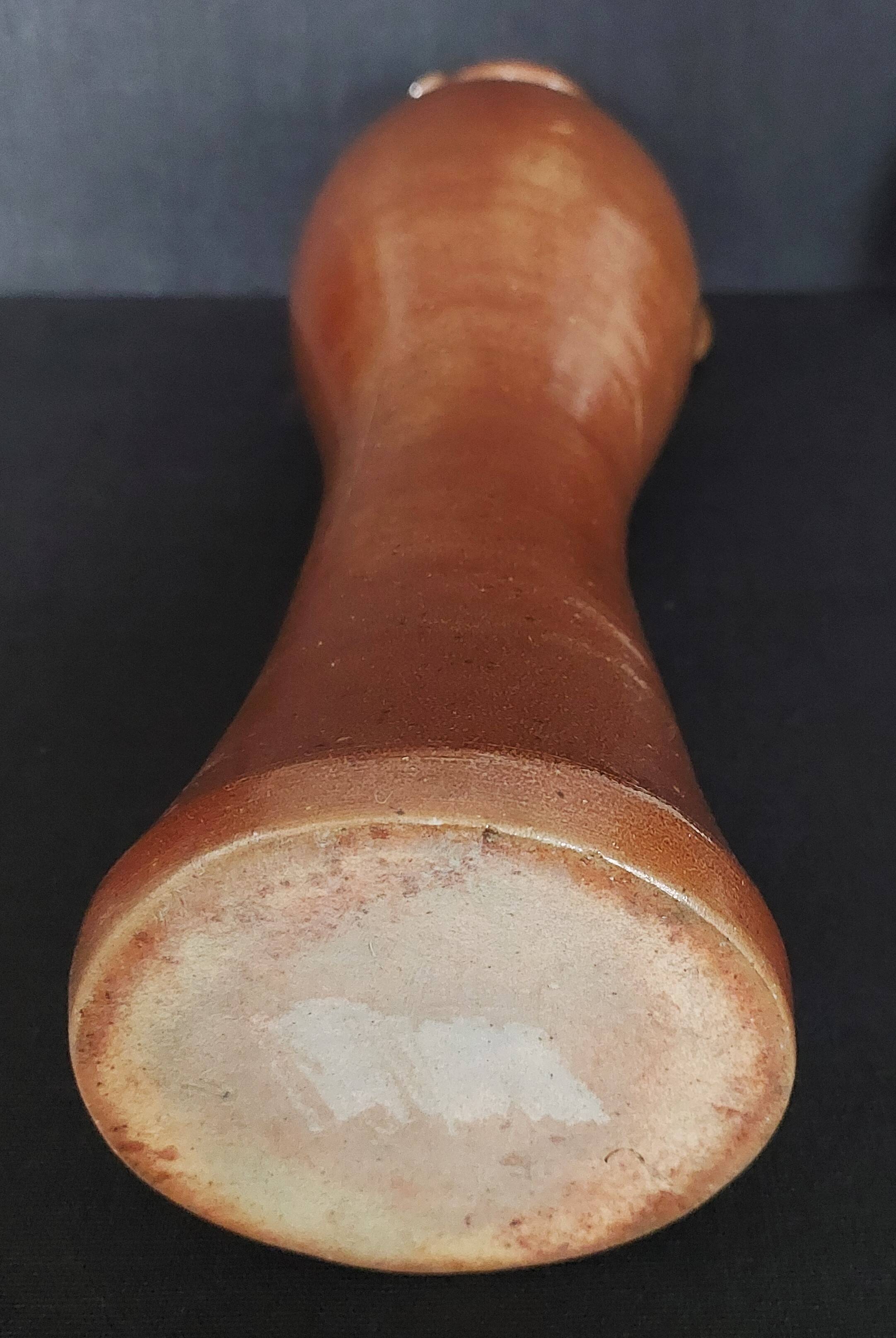 Vintage stoneware jug vase 42 cm ceramic 20th century