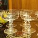 Set of 8 large crystal champagne glasses