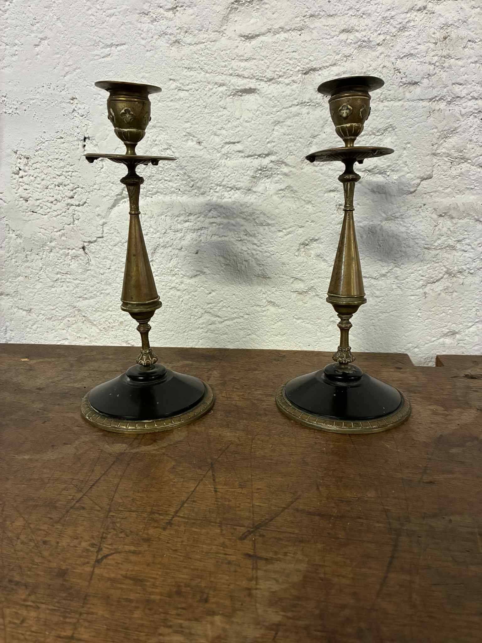 Paire de Bougeoirs