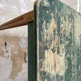 Vintage farm table with spindle legs.