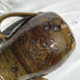 Signed olive green pyrity sandstone tea