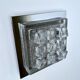 Sculptural Wall Lamp Vintage 60s, Glass and Chrome