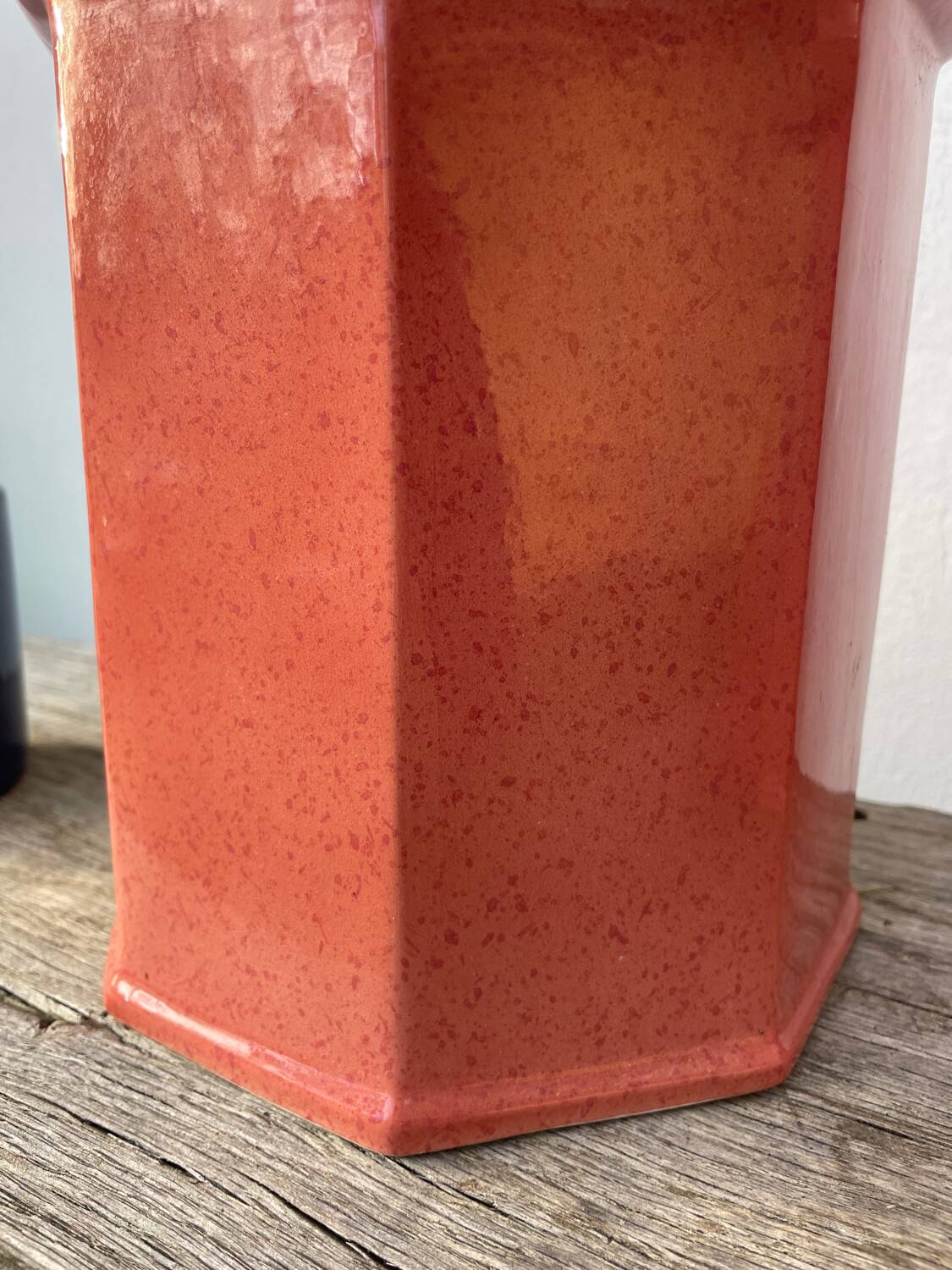 Pair of speckled pink ceramic lamp bases