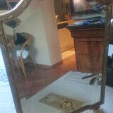 Solid silver table mirror 30x46cm