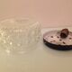 Round ceiling light glass, ground edge diamond