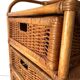 Commode en rotin , chiffonnier 3 tiroirs