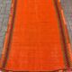 4x6 orange kilim rug, rug for kitchen, Anatolian rug, Kelim carpet