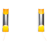 Pair of Danish vintage wall lamps Pandean by Bent Karlby, Lyfa, 1960s