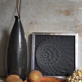 Assiette à dessert céramique "Poterie du Colombier" vintage