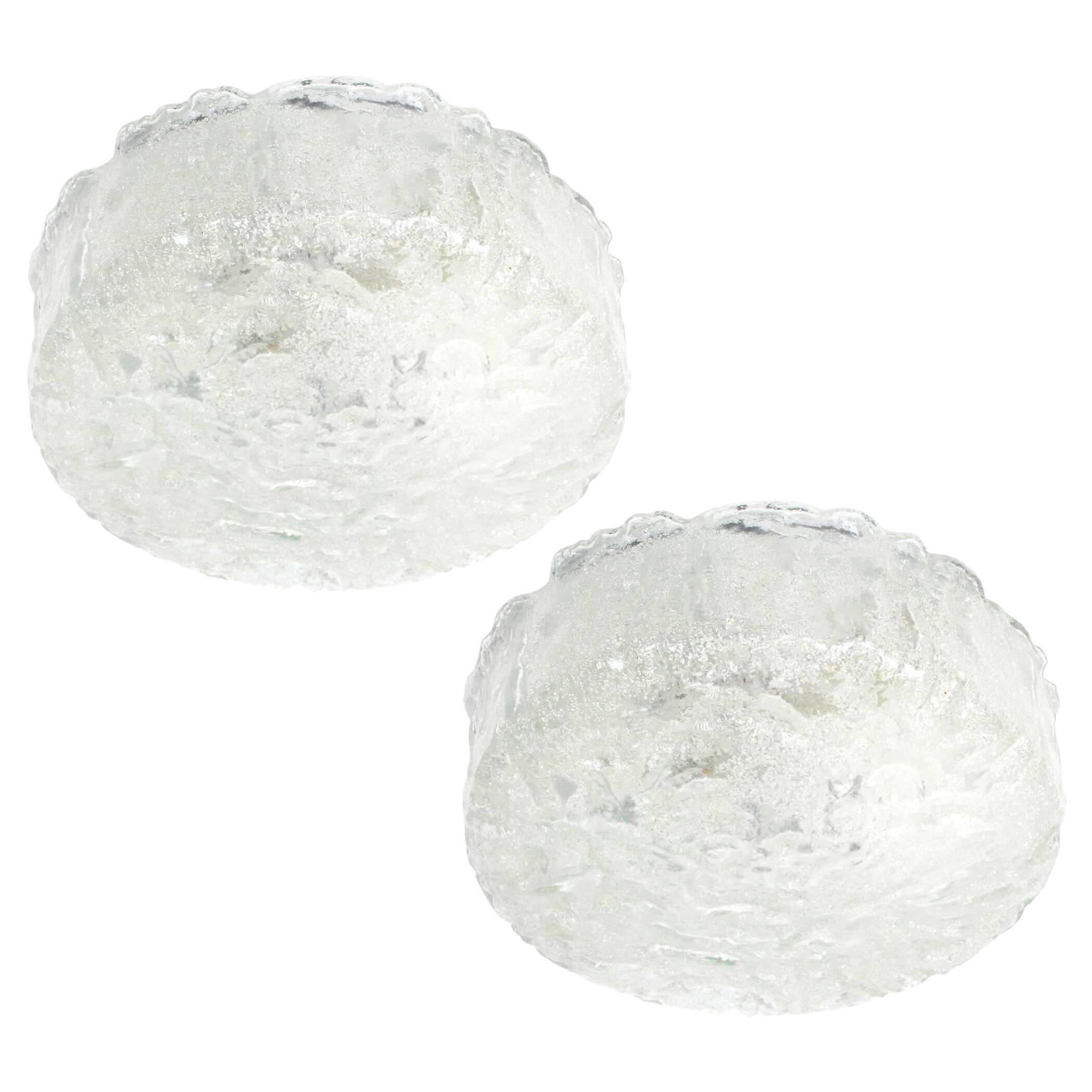 Round Murano glass wall light by Limburg, Germany, 1970s.