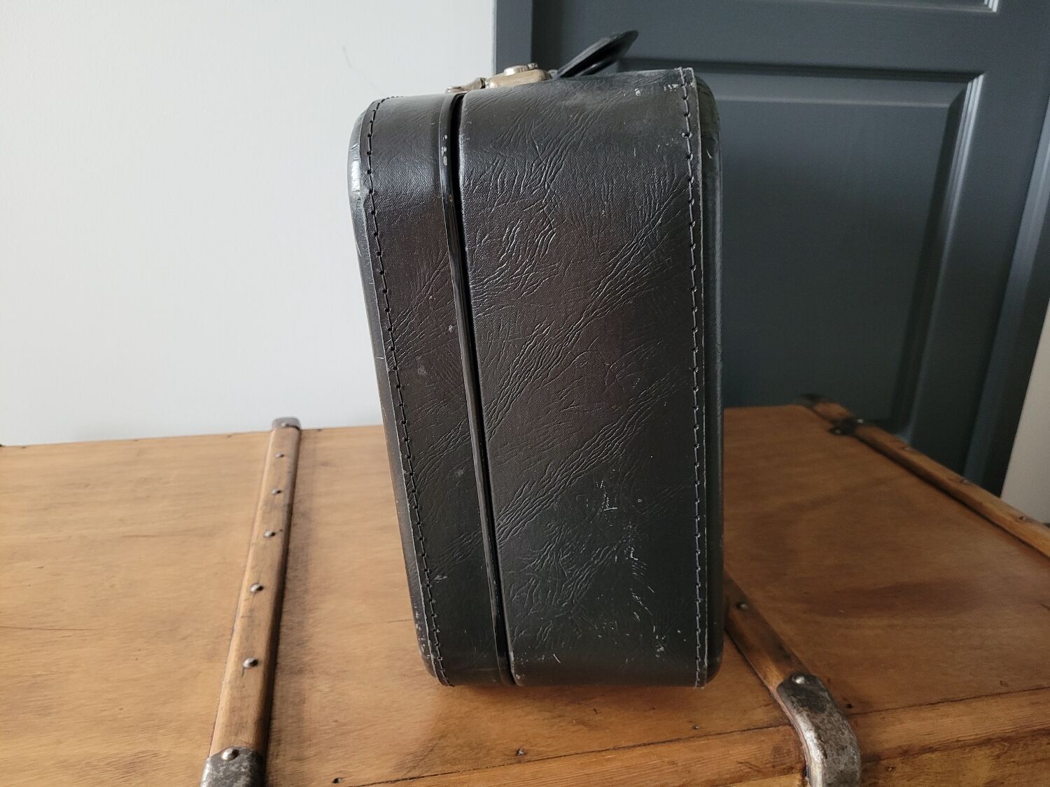 Antique cardboard suitcase