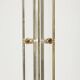 Acrylic glass and brass floor lamp Hollywood Regency, 1970s