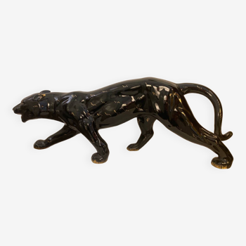 Ceramic black panther