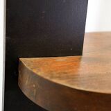 Metal and wood pedestal