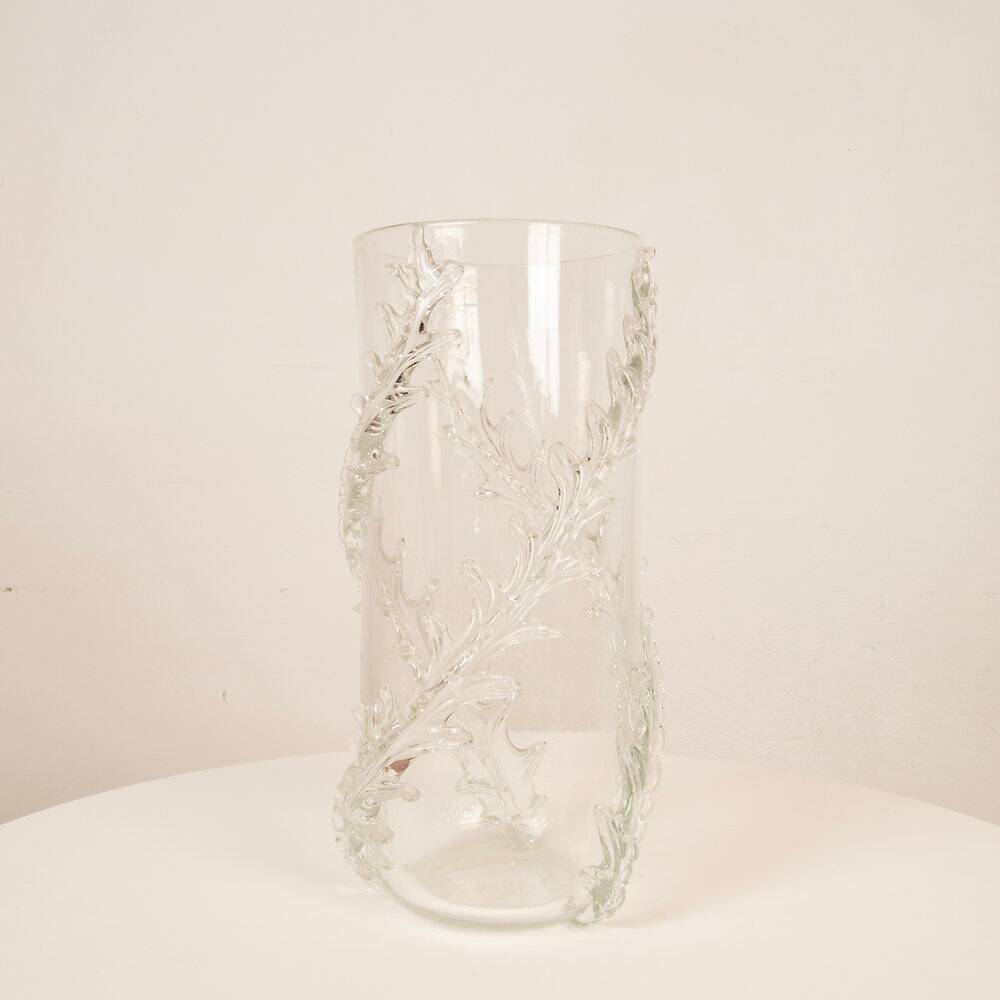 Rare monumental Piumato vase by Barovier & Toso, 1940s