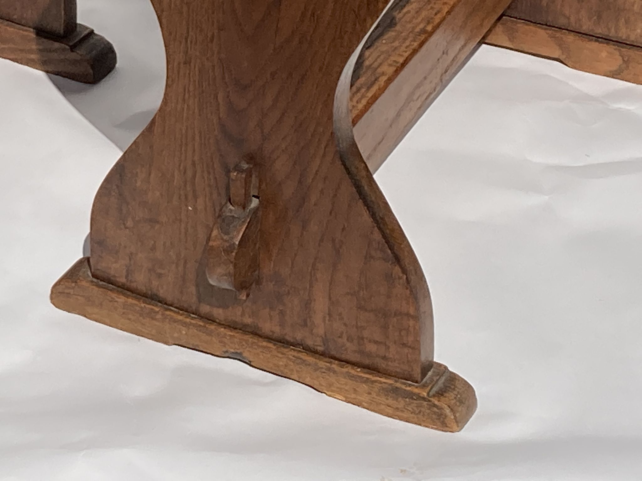 Tabouret en osier monastry antique ou hocker