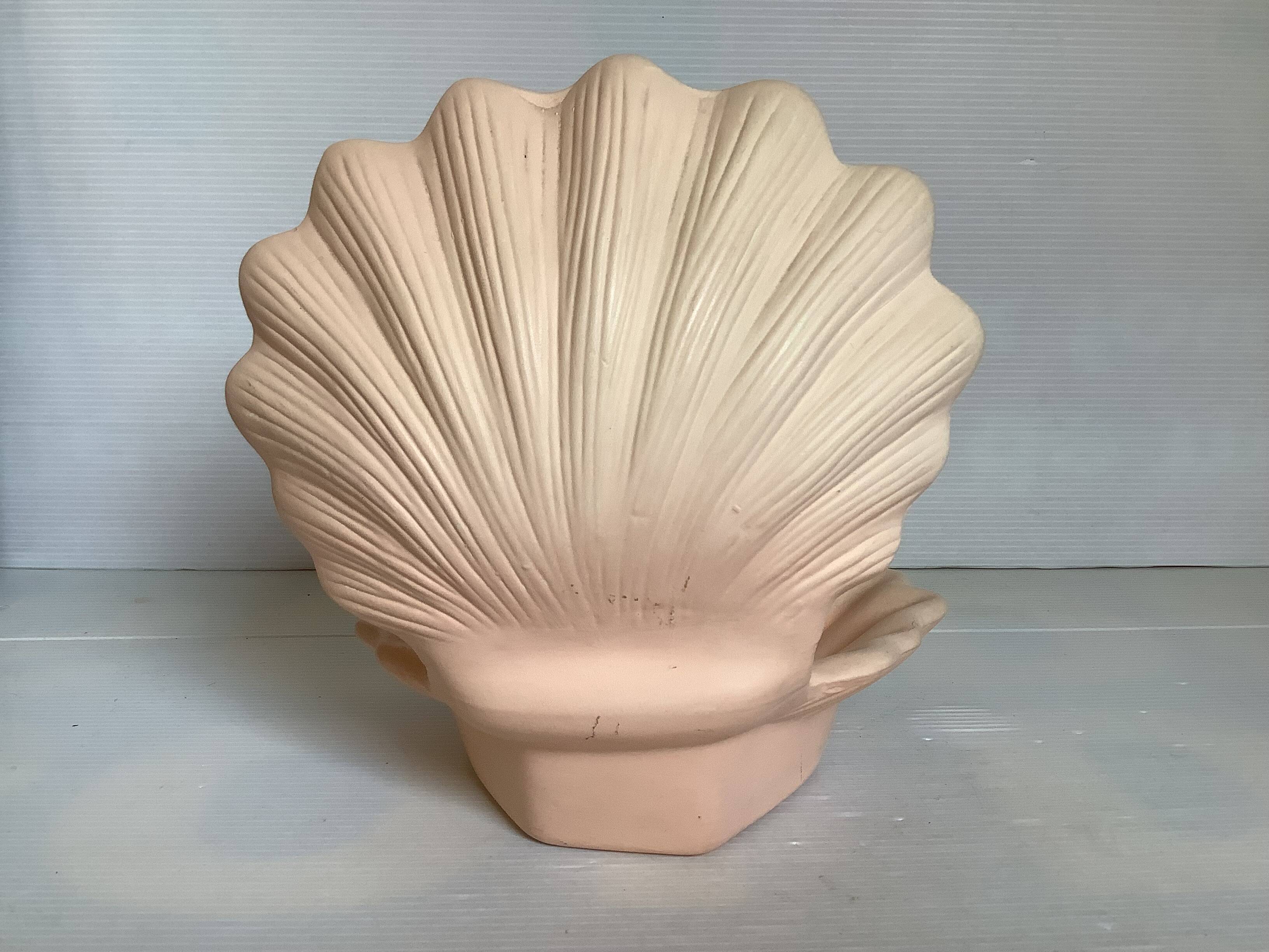 Scallop shell candle holder