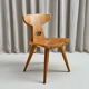 Set of 4 solid pine chairs. Designed by Jacob Kielland-Brandt for I. Christiansen, Denmark, 1960s.