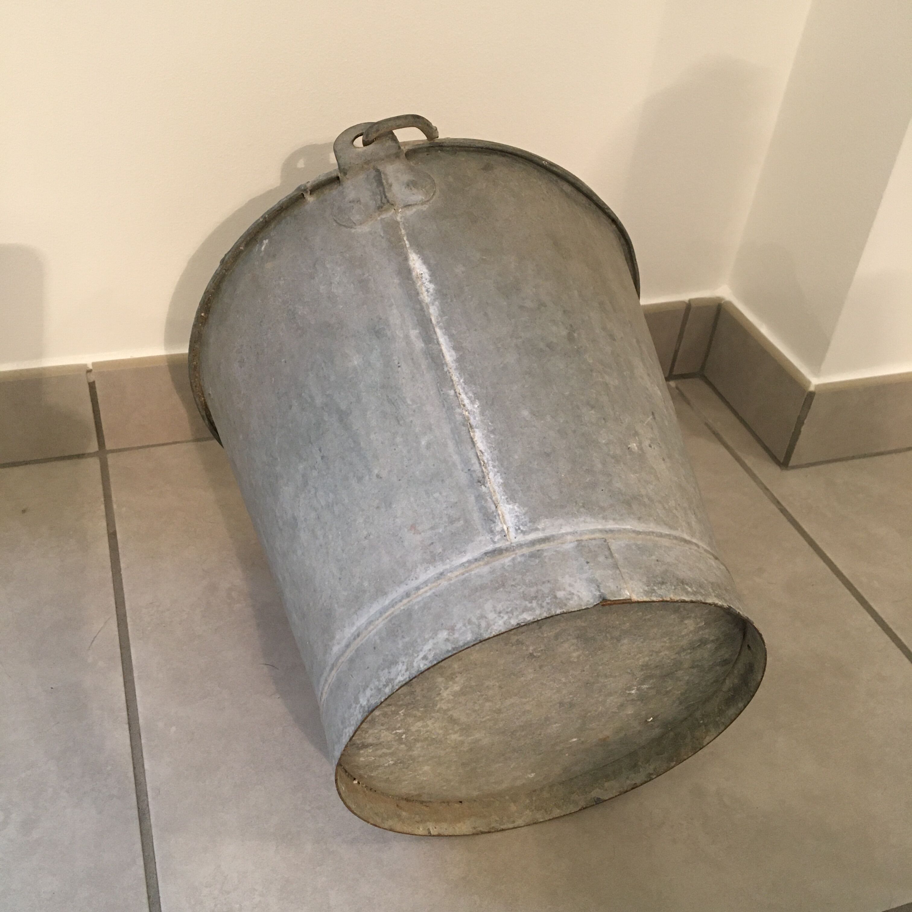 Old zinc bucket