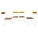 Ensemble de 4 chaises cantilever Bauhaus, acier tubulaire, Allemagne années 1930