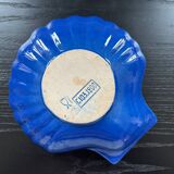 Large blue shell dish