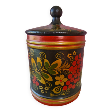 Bonbonnière motifs  russes Khokhloma