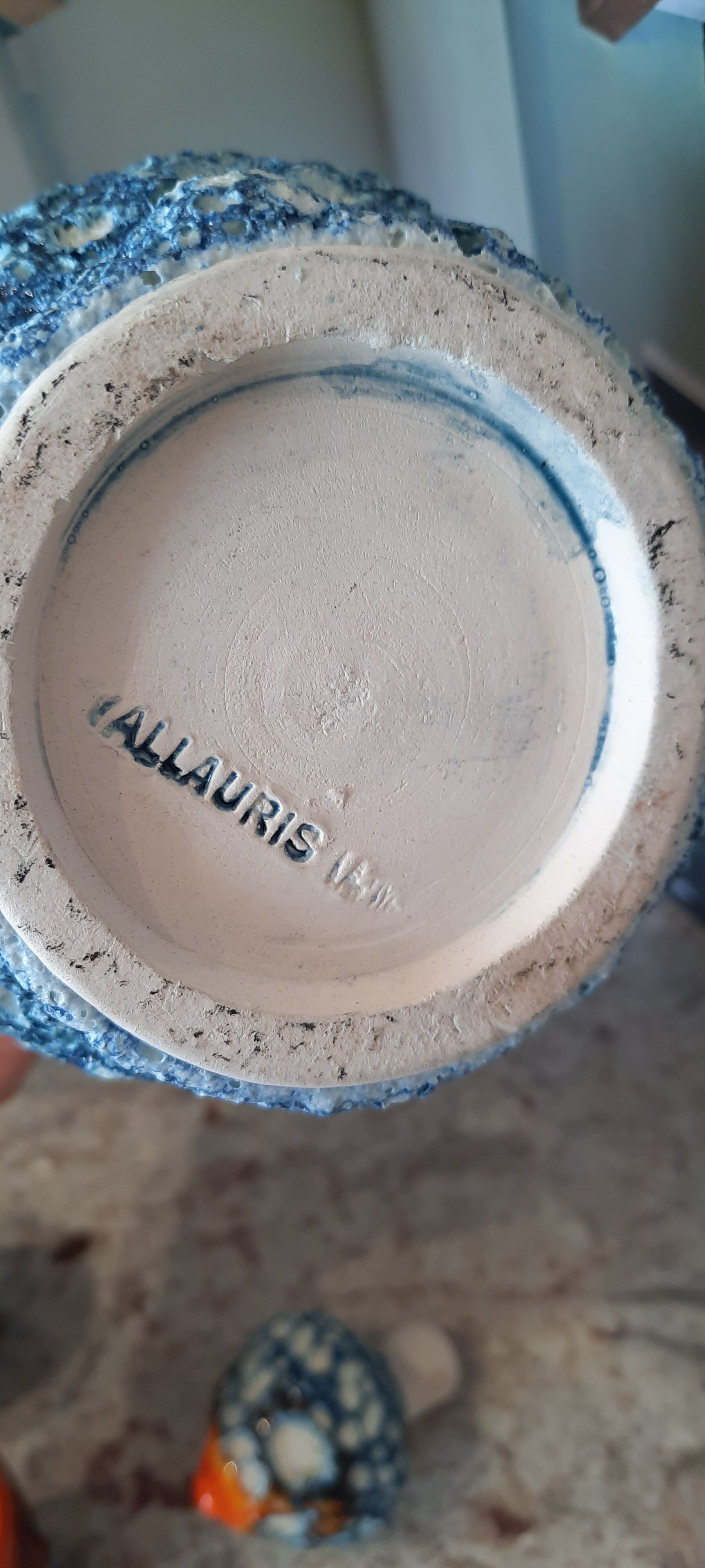 Vallauris sea foam ceramic liquor service