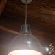 Vintage industrial pendant light - Polished chrome metal
