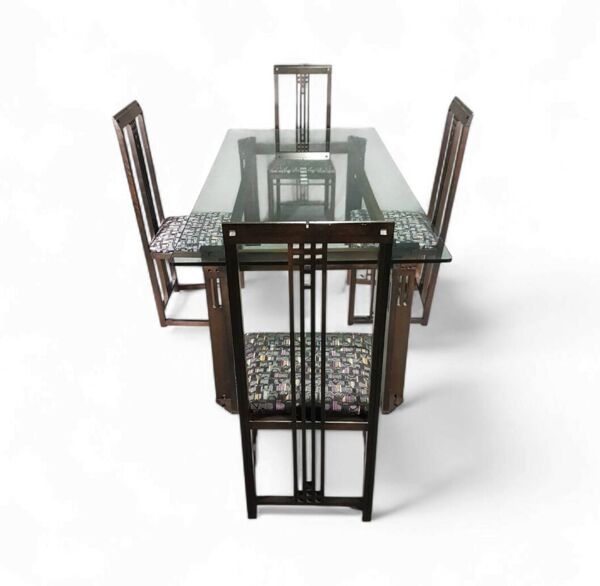 Ensemble de salle à manger / Table Galaxy / 4 chaises / Umberto Asnago / Giorgetti