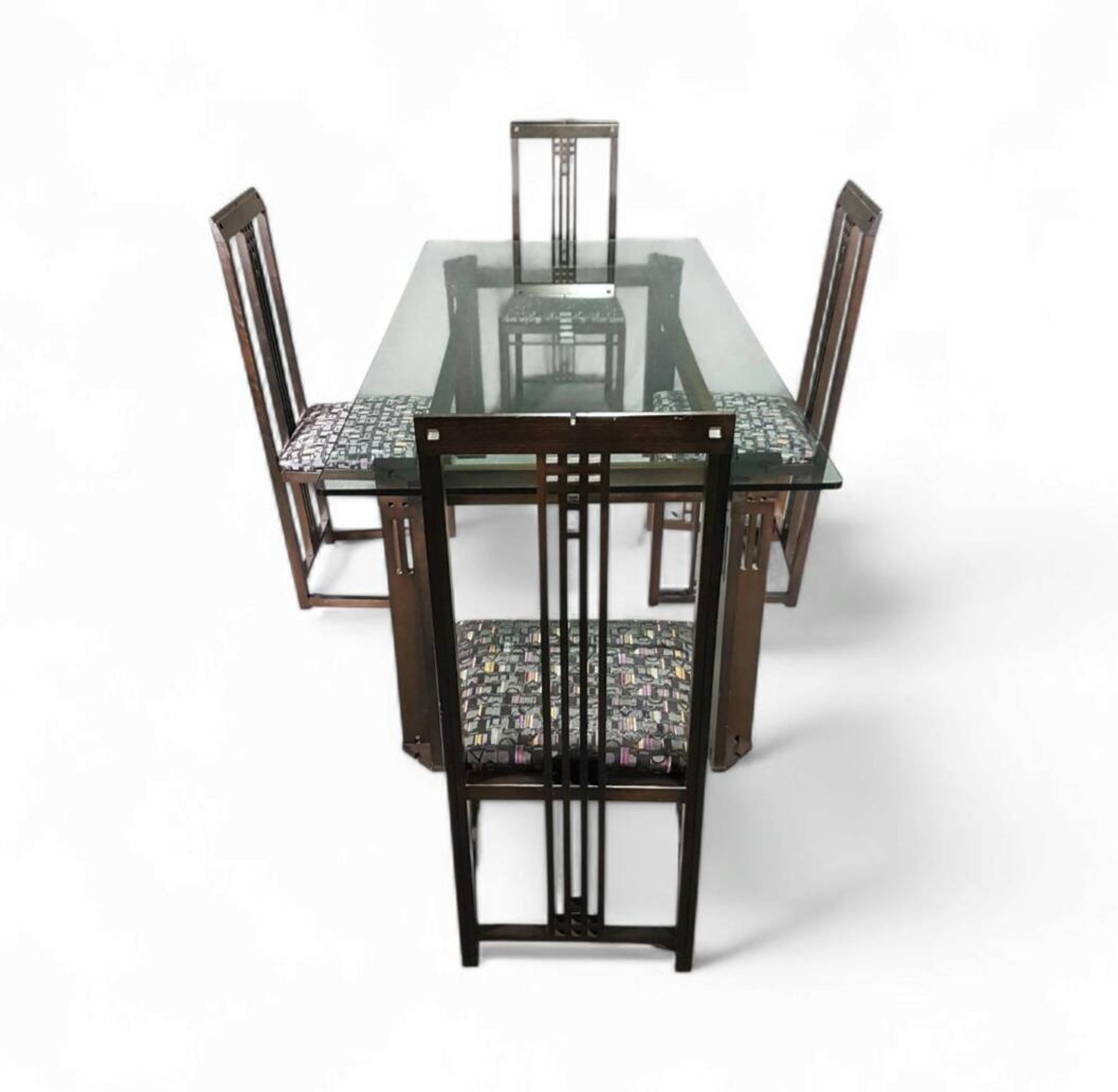 Ensemble de salle à manger / Table Galaxy / 4 chaises / Umberto Asnago / Giorgetti