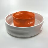 2 Form ceramic dishes • Design B. Devaux • Space Age • 1969