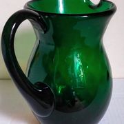 Vintage Empoli blown glass jug