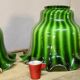 Set of 4 Large Tulips in Opal Glass, Height 32 cm